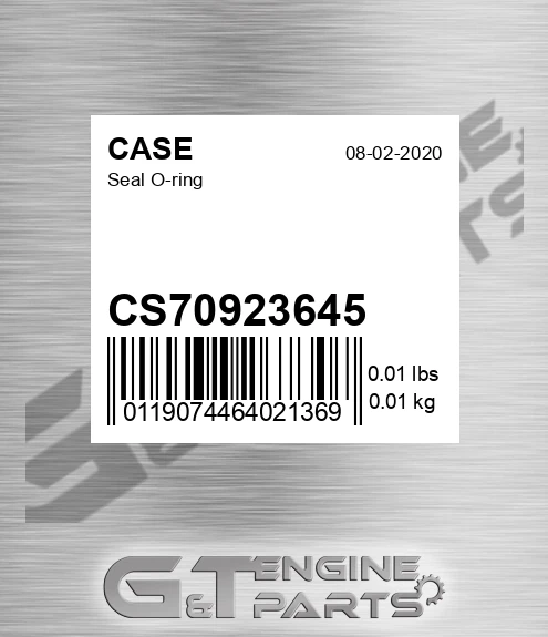 CS70923645 CASE Seal O-ring