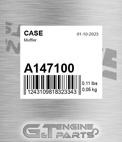 A147100 CASE Muffler