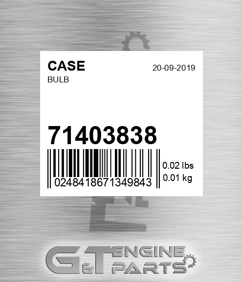 71403838 Bulb