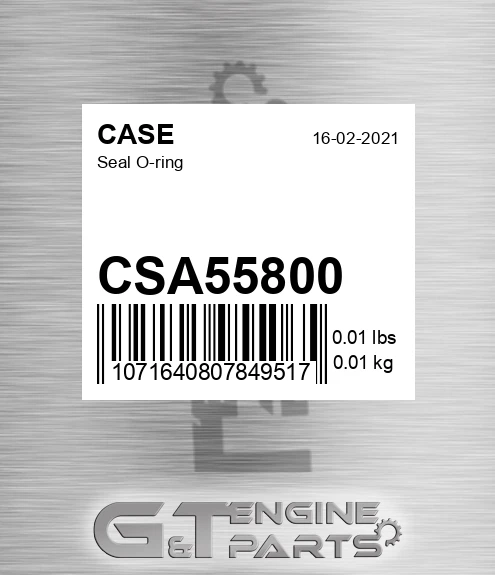 CSA55800 Seal O-ring