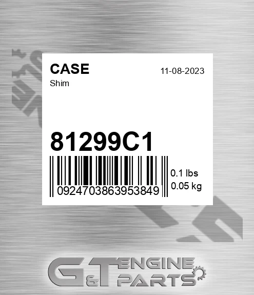 81299C1 CASE Shim