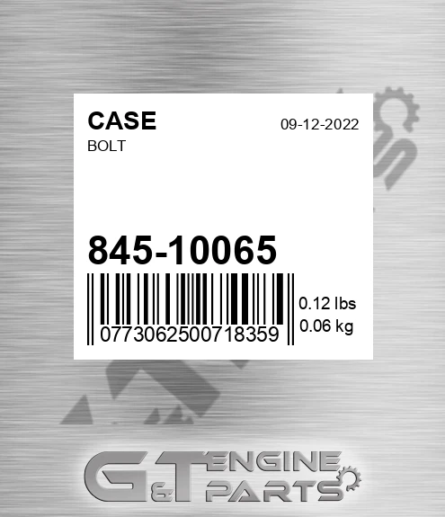 845-10065 Bolt
