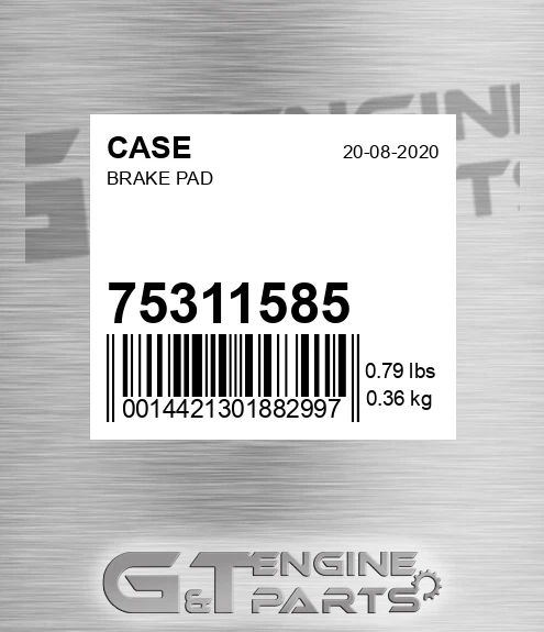 75311585 CASE Brake Pad