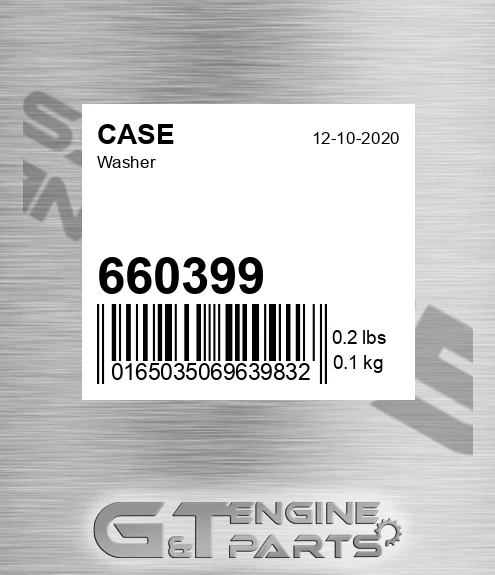 660399 CASE Washer