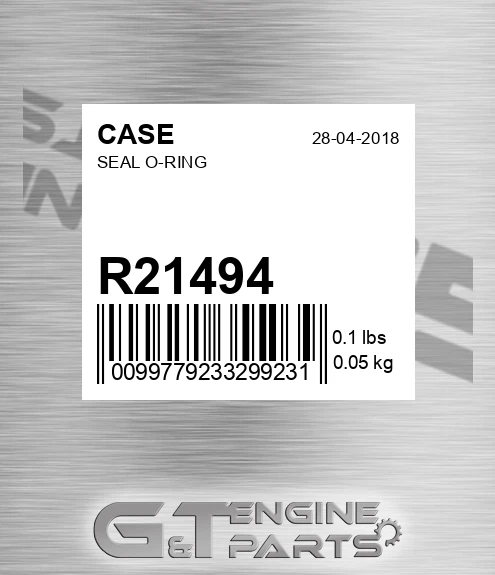 R21494 CASE Seal O-ring