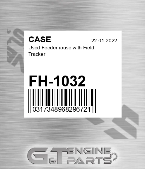 FH-1032 Used Feederhouse With Field Tracker