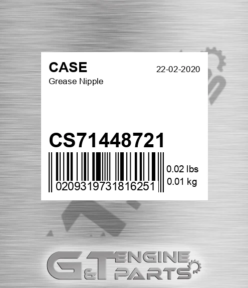 CS71448721 Grease Nipple