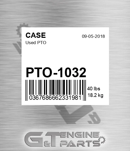 PTO-1032 Used Pto