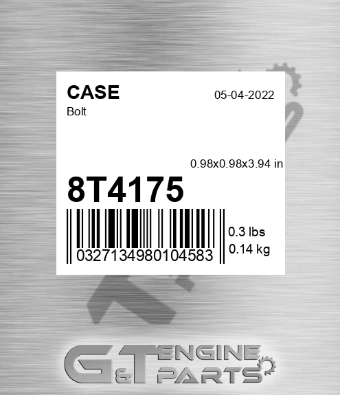 8T4175 CASE Bolt