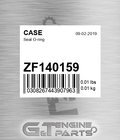 ZF140159 CASE Seal O-ring