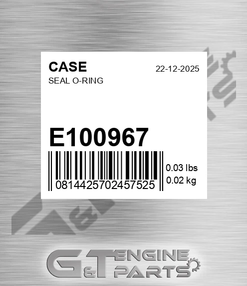 E100967 Seal O-ring