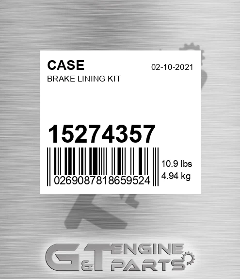 15274357 Brake Lining Kit