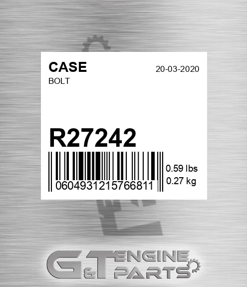 R27242 Bolt