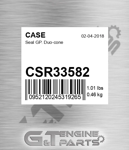 CSR33582 Seal Gp. Duo-cone