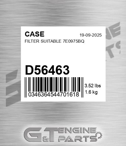 D56463 Filter Suitable 7e0975bq