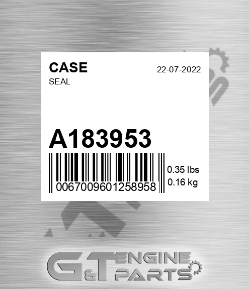 A183953 CASE Seal