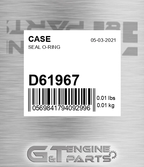 D61967 Seal O-ring