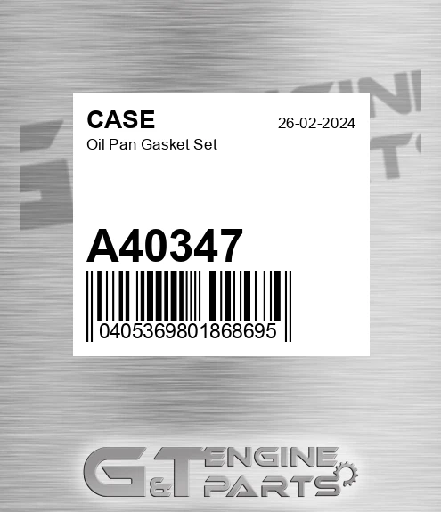 A40347 CASE Oil Pan Gasket Set