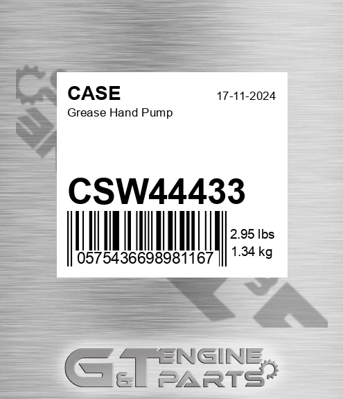 CSW44433 Grease Hand Pump