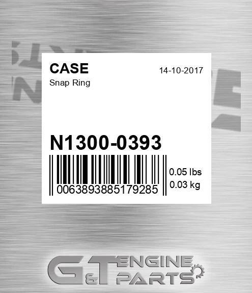 N1300-0393 Snap Ring for CASE