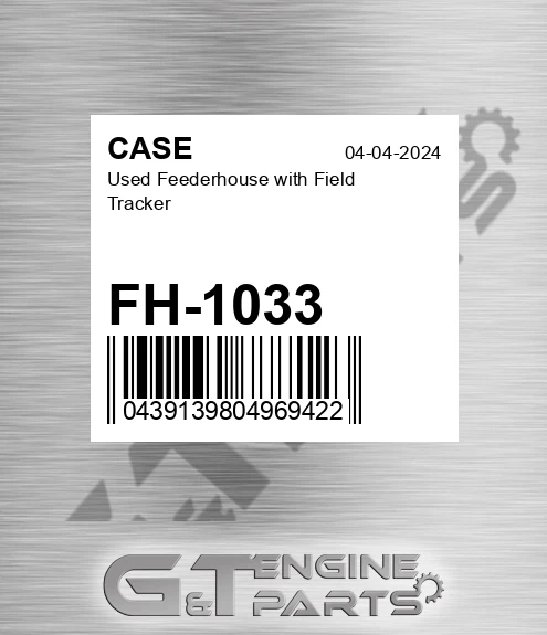 FH-1033 Used Feederhouse With Field Tracker