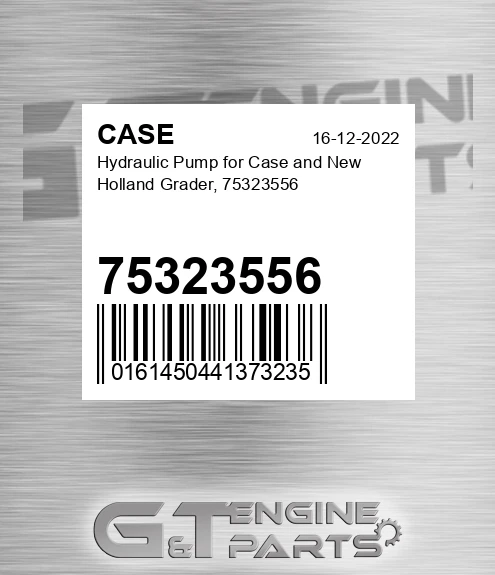 75323556 CASE Hydraulic Pump For Case And New Holland Grader,