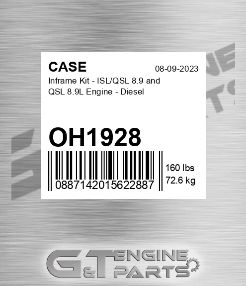 OH1928 Inframe Kit - Isl/qsl 8.9 And Qsl 8.9l Engine - Diesel
