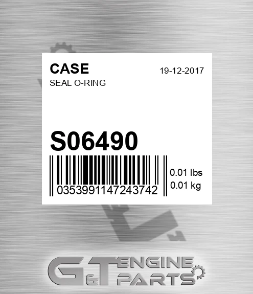 S06490 Seal O-ring