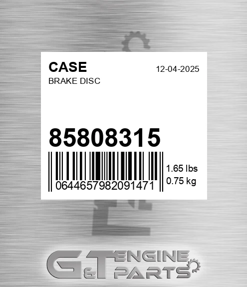 85808315 Brake Disc