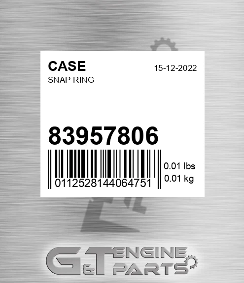 83957806 CASE Snap Ring