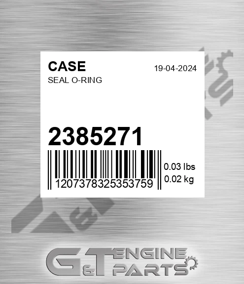 238-5271 Seal O-ring