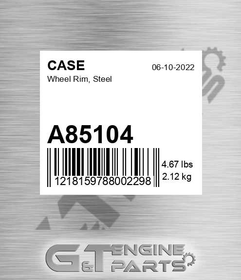 A85104 Wheel Rim, Steel