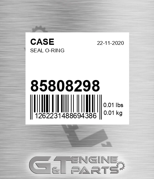 85808298 CASE Seal O-ring