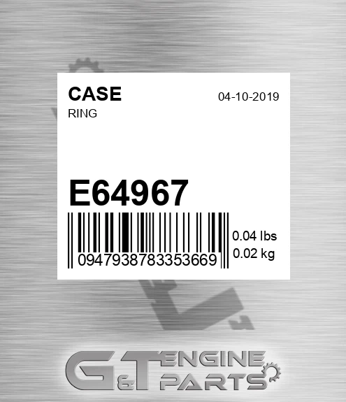 E64967 CASE Ring