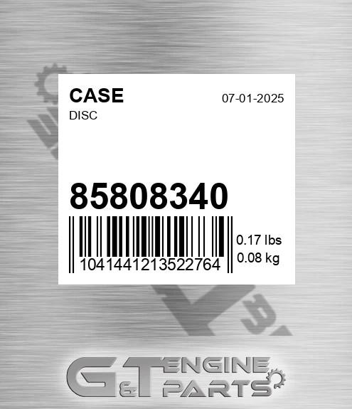 85808340 Disc