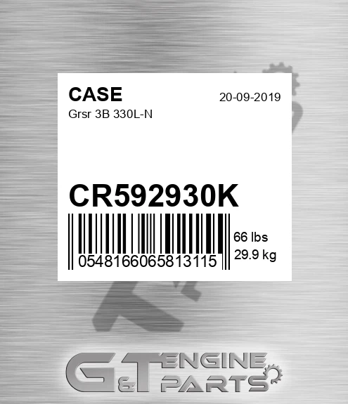 CR592930K CASE Grsr 3b 330l-n