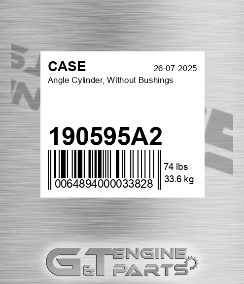 190595A2 CASE Angle Cylinder, Without Bushings