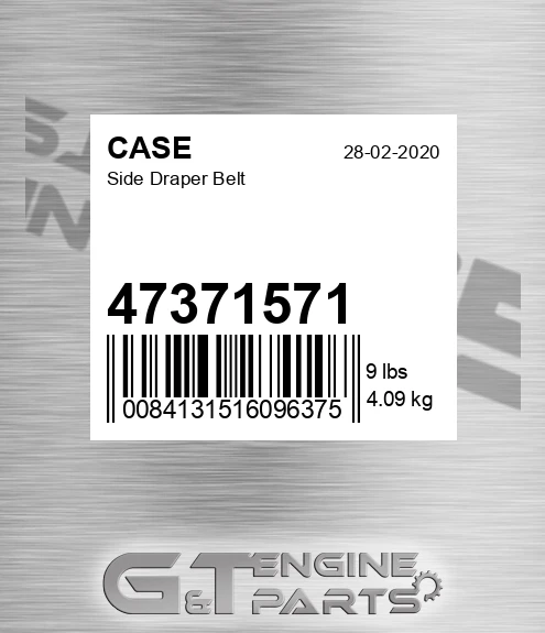 47371571 Side Draper Belt