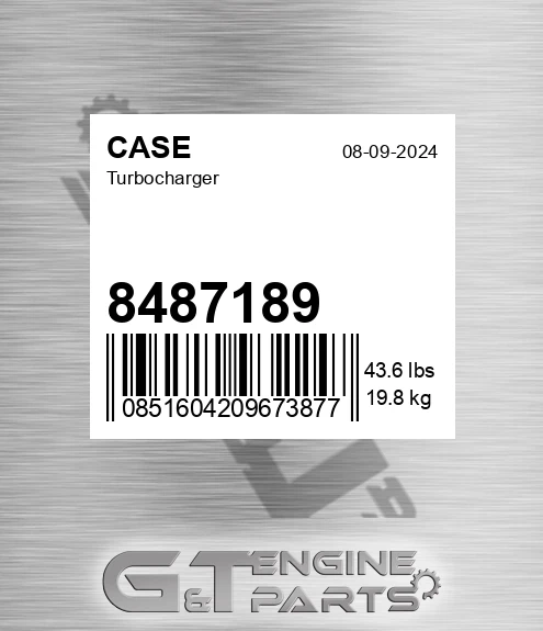 8487189 CASE Turbocharger