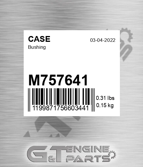 M757641 CASE Bushing