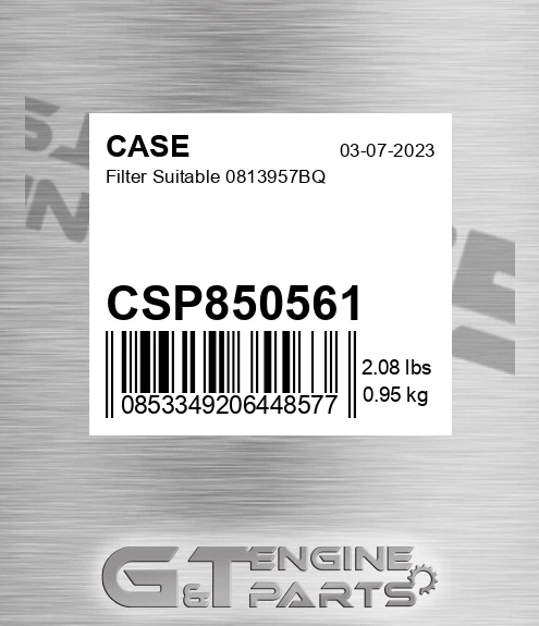 CSP850561 Filter Suitable 0813957bq