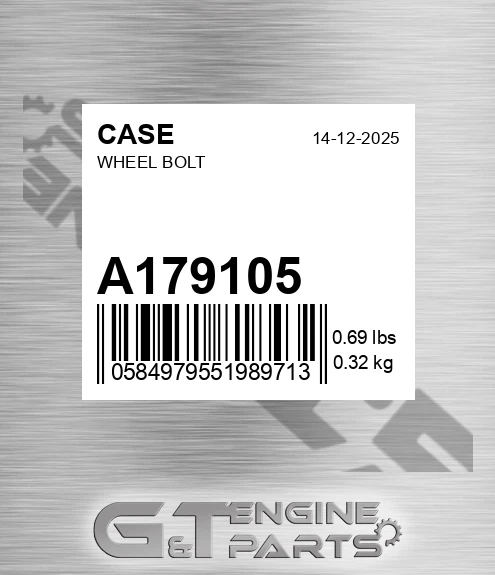 A179105 Wheel Bolt