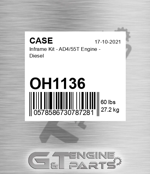 OH1136 Inframe Kit - Ad4/55t Engine - Diesel