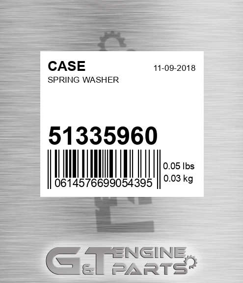 51335960 CASE Spring Washer