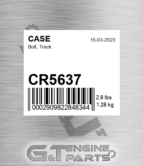 CR5637 Bolt, Track