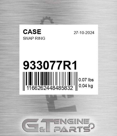 933077R1 CASE Snap Ring
