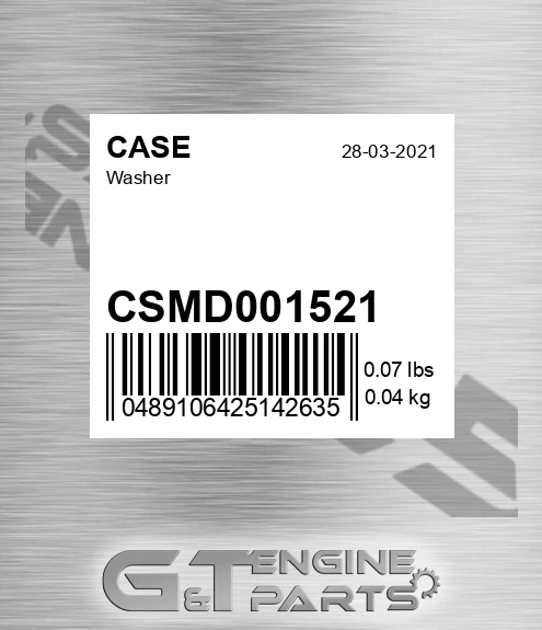 CSMD001521 CASE Washer