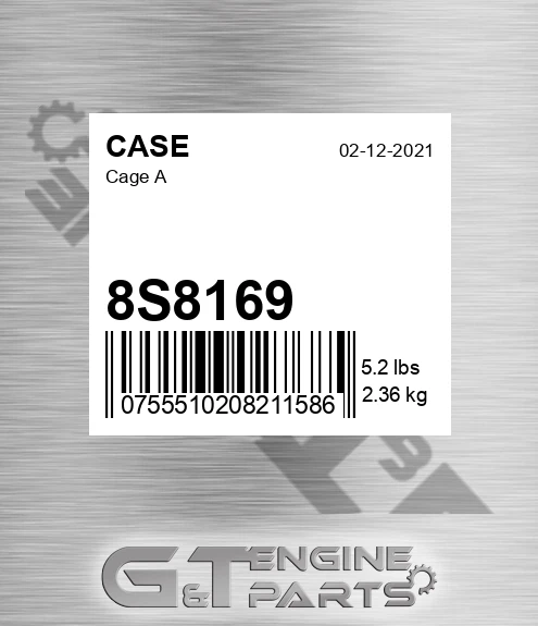 8S8169 CASE Cage A