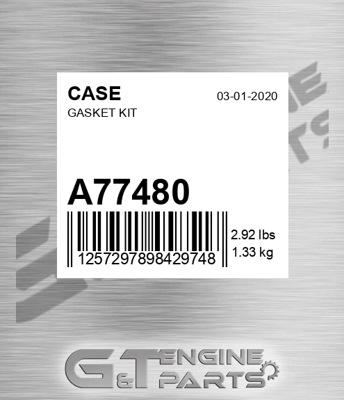 A77480 Gasket Kit