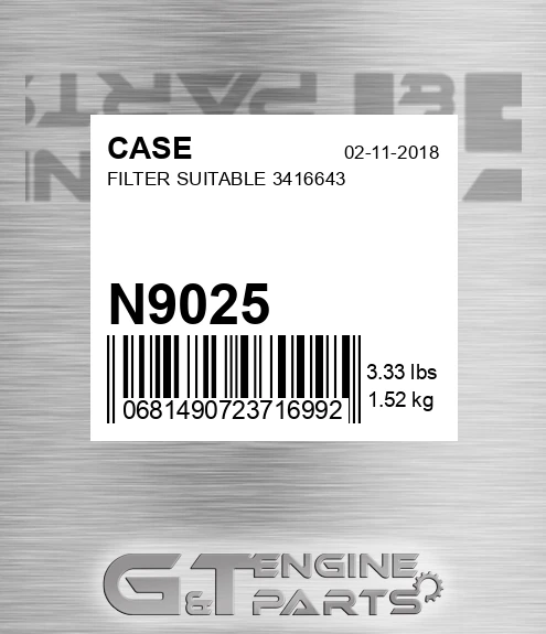 N9025 Filter Suitable 3416643